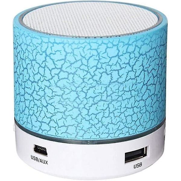 Mini Bärbar Led Trådlös Bluetooth Högtalare För Musik Lyssnande - Blå