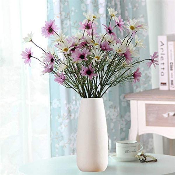 Hvid keramisk vase, moderne enkelt sæt, egnet til hjem, li