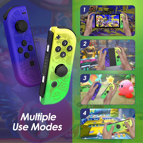 Nintendo Joy-Con (L/R) - Violetti/Oranssi Violetti/Oranssi Neon Blue/Neon Red