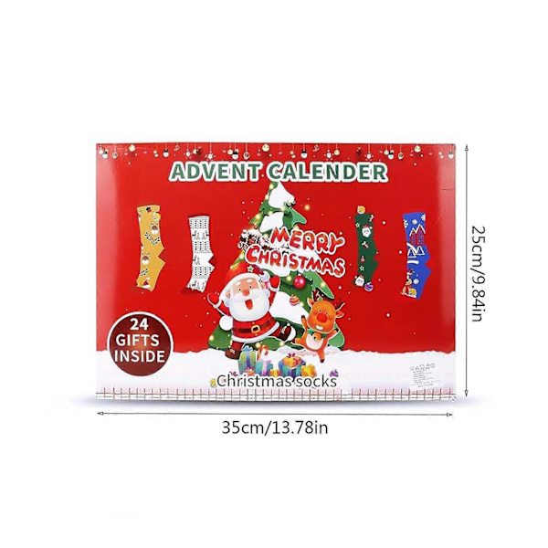Adventskalender 2024 Barn 2024 Julstrumpor Ankomstkalender Julnedräkningstrumpor Present Ankomstkalender Stickade Julstrumpor
