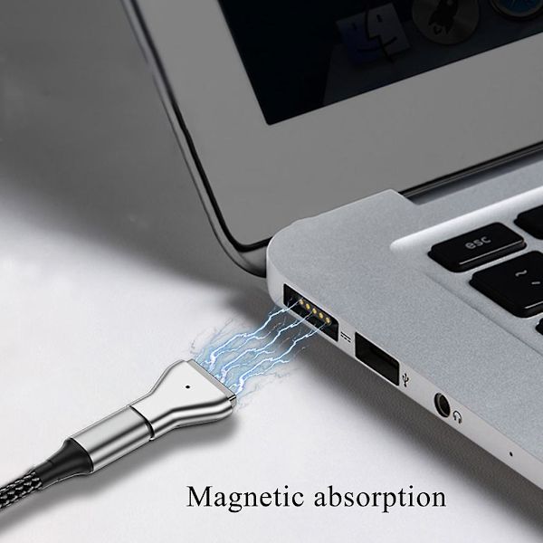 USB C-adapter Typ C till MagSafe 2-adapter för MacBook-laddare