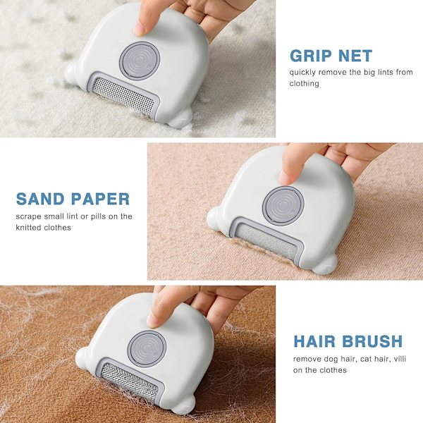 3 i 1 lo fjerner, mini kjæledyrhår fjerner, bærbar lo fjerner stoff barbermaskin,