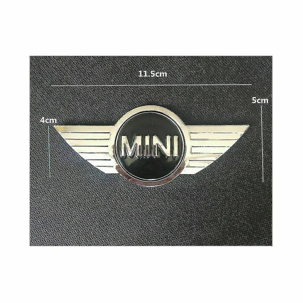 Mini-emblem Logotyp Front Motorhuv Krom Huva Metalldekal. Emb