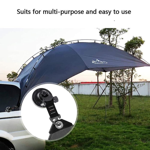 Starkt Sugkoppar 4 Stycken Med Krokar Uppgraderade Bil Camping Fäst Sugkoppar Camping Tält A