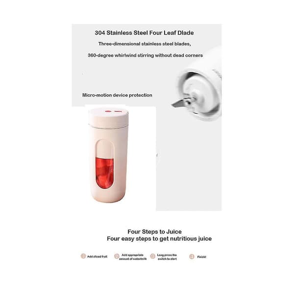 Bærbar Elektrisk Juicer Usb Trådløs Oplader Blender Mini