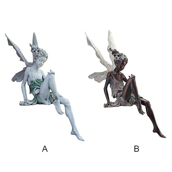 Havefigur Ornament Kunsthåndværk Græs Havekunst Siddende Harpiks Forår
