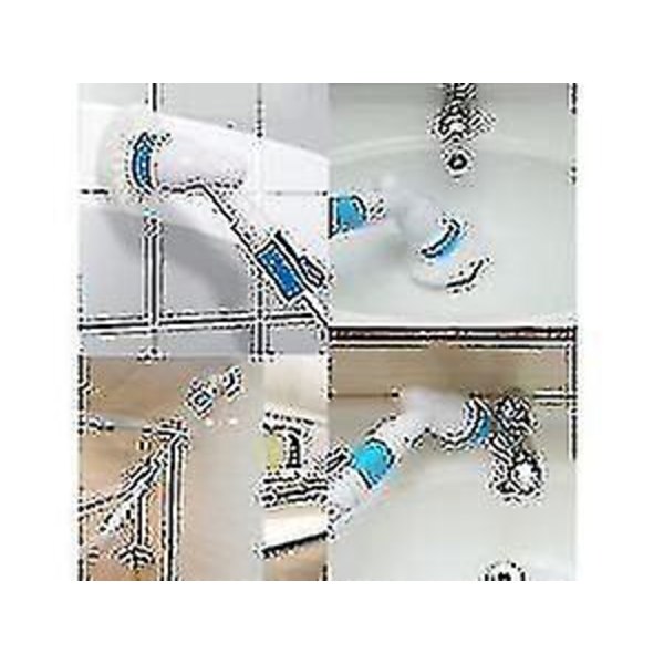 Elektrisk Spin Scrubber Turbo Scrub Rengjøringsbørste Trådløs Oppladbar Baderomsrenser Med Forlengelseshåndtak Adaptiv(,)