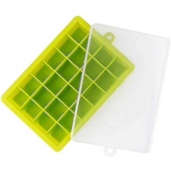 Isbitsformar med lock, 3-pack silikonisbitsformar