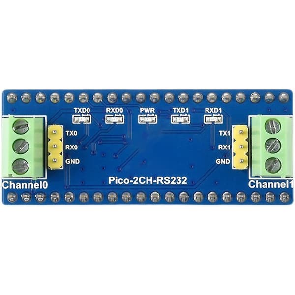 Waveshare UART - RS232 2-kanavainen RS232-moduuli Raspberry Pi Pico:lle SP3232EEN