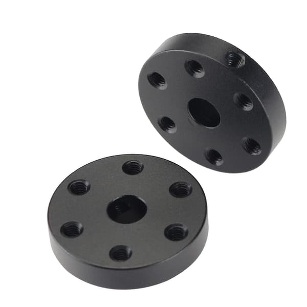 2 stk. Stive Flans Skaftkoblinger M3 Gevind til 6mm Skaft Motor Guide Kobling