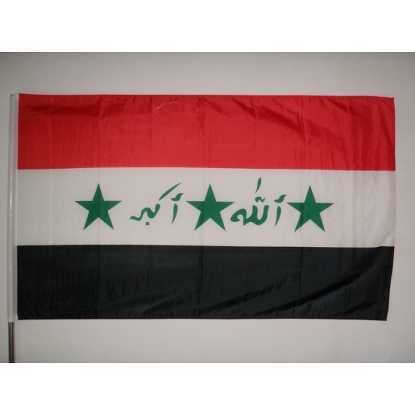 Flag - Irak (gammelt med stjerner)