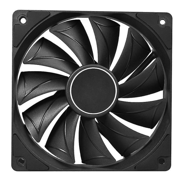 4-Pins 120mm 1800rpm PWM PC-kabinetsblæser Hastighedsjusterbar Høj Luftstrøm CPU-Radiator Lang Levetid Ultra Stille Computerkøleblæser Sort