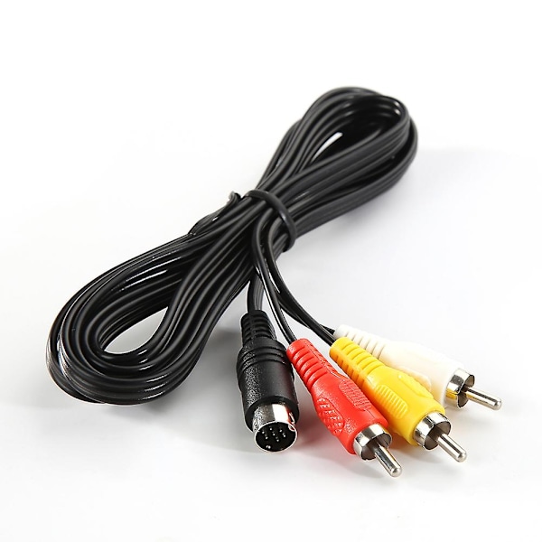 9-pins AV-kabel Komposit Stereo Video Audioledning for SEGA Genesis/MD 2 3