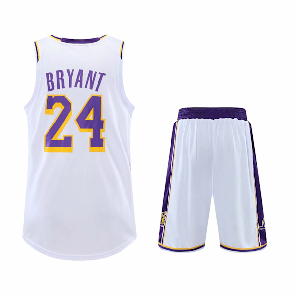 #24 Kobe Bryant Basketball Kit Lakers Ungdomstrøye 4XL