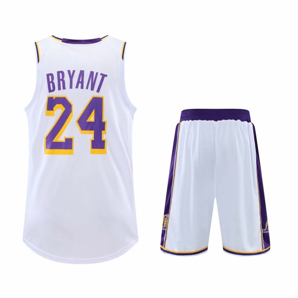 #24 Kobe Bryant Basketball Kit Lakers ungdomstrøye Children (150-155cm)