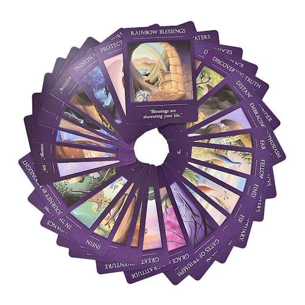 52 Kortstokk og Veiledningsbok Sacred Traveler for Oracle Engelsk Tarot