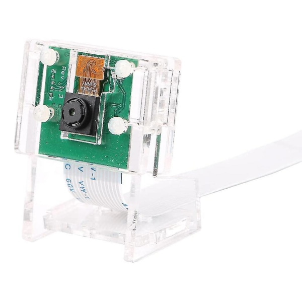 5MP Kameramodul Webkamera Video 1080p + Transparent Halterung für Raspberry Pi 4/3b +/ 3b/2b/zero