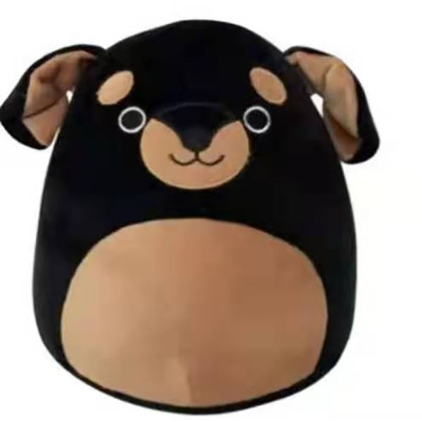 20 cm Squishmallow Kudde Plyschleksak ROSA HUND ROSA HUND Rottweiler