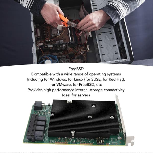 LSI SAS 9300 16I HBA-kort 12 Gbps 16 SATA SAS-port HBA-controllerkort til Windows til Linux til VMware til FreeBSD