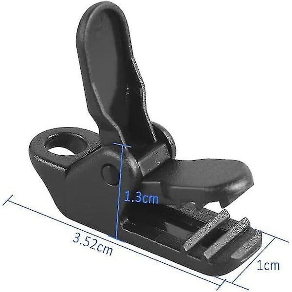 100 stk Teltspænder Tarp Spænder, Plastik Teltspænder Tarp Spænder, Sort Tarp Klemme Spænder Til Campingtelte, Udendørsaktiviteter, 3,2 * 1 * 1,3 Cm