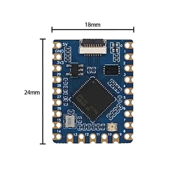 RP2040-Tiny Kit Utvecklingskort Modul för RP2040 ZERO PICO USB Typ C Gränssnitt 264KB SRAM 2MB Flash