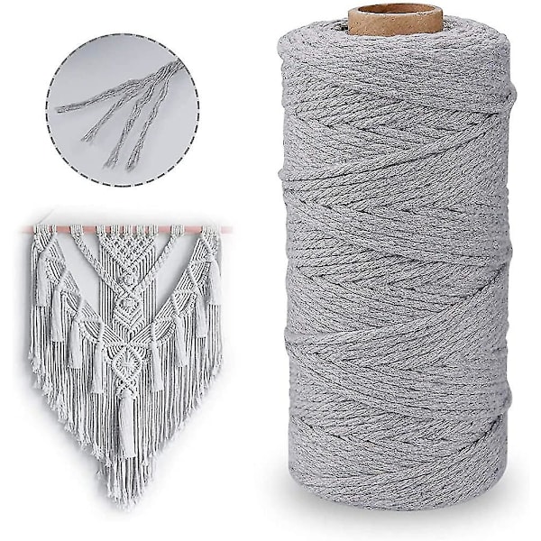 Macrame Bomullsgarn 3mm X 200m Macrame Rep Macrame Snöre Bomullsrep.för Dröm