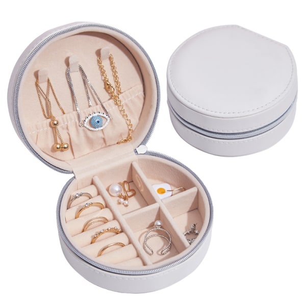 Mini Velvet Resesmyckeskrin | Förvaringsboxar för smycken White