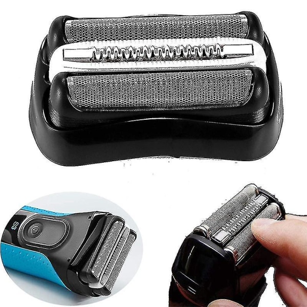 2 stk 32b barbermaskindeler for Braun Series 3, erstatningsfolie og kutter