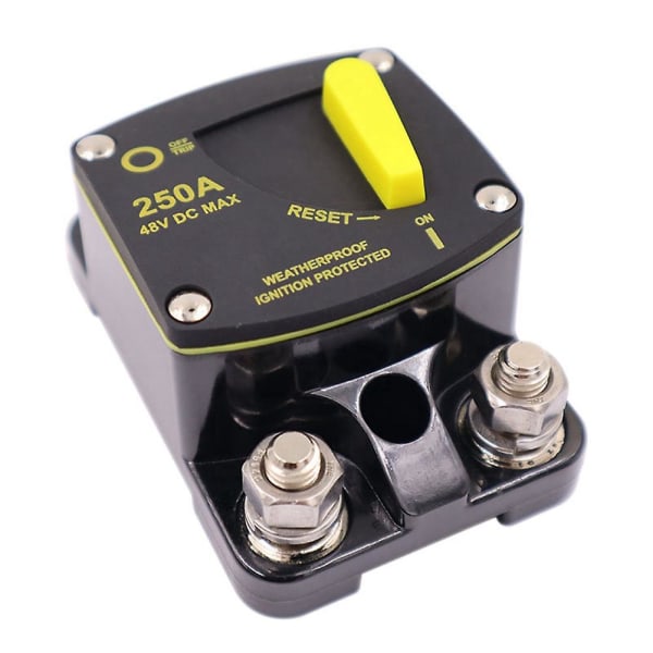 Ny Amp Circuit Breaker Sikring Nulstilling 12-48v DC Bil Audio Forstærker  Breaker Vandtæt (200a) ec5f | Fyndiq