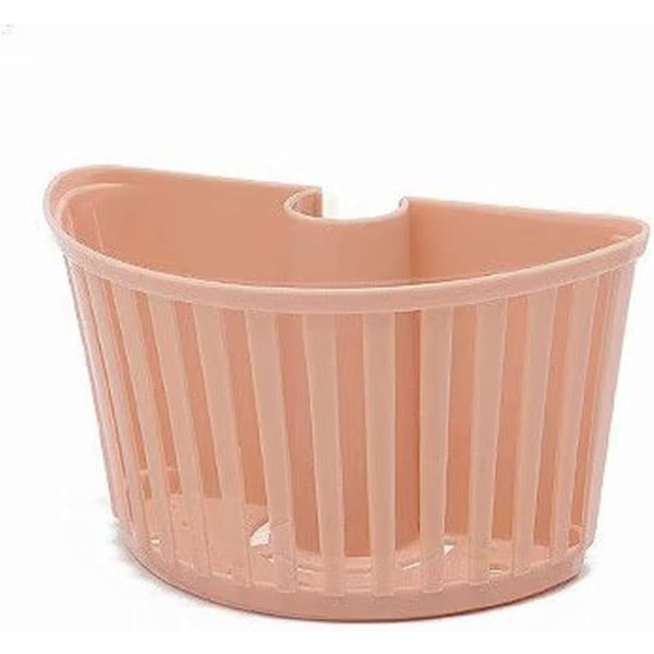 Opbevaringskurv. Vasksi til vask, plastik hængekurv, hylder, kurv, tud Light pink