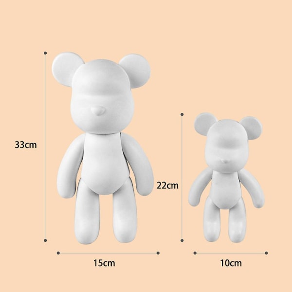 DIY Måla Teddy Bear Violent Bear Kit Set Fluid Måleri Kreativ Heminredning E