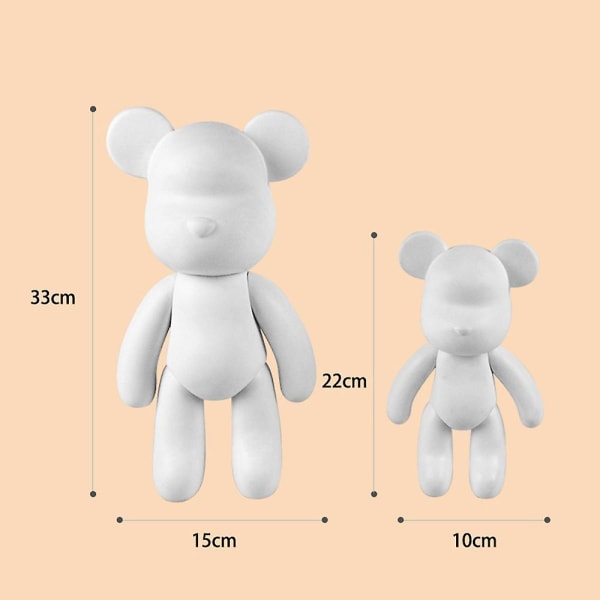 DIY Maleri Teddy Bear Violent Bear Kit Sæt Fluid Maleri Kreativ Hjem Indretning C