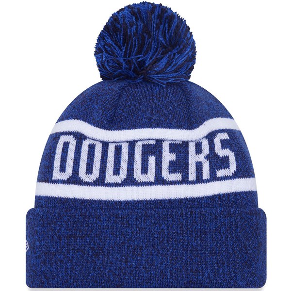 New Era Herre Los Angeles Dodgers Jake Cuff Varm Hue Bobble Hat - Navy