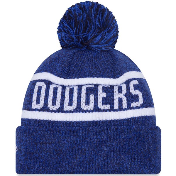 New Era Herre Los Angeles Dodgers Jake Cuff Varm Lue Bobble Hat - Marineblå