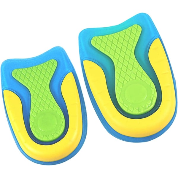 2 Pairs Orthotic Insoles Plantar Fasciitis Insoles Shoe Mat Silicone Heel Cups Heel Pads f