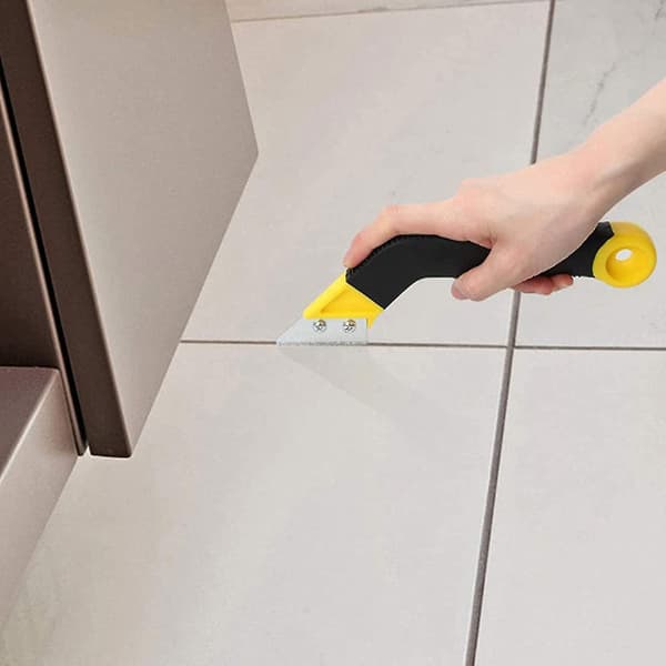 Fogskrapa för kakelfog med 3 utbytesblad