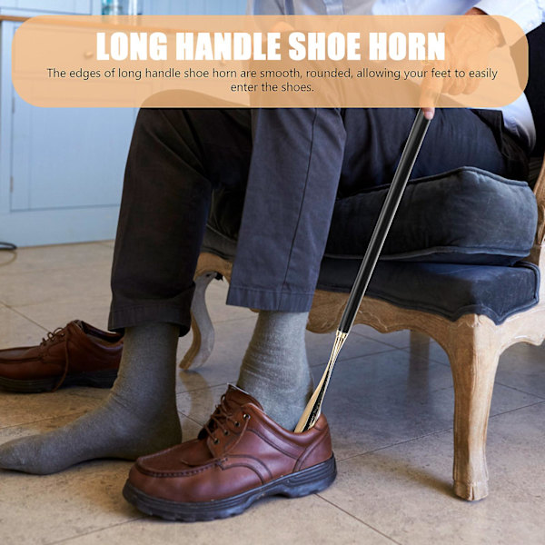 Langskaftet skohorn skohjælper ergonomisk lang skohorn skohorn hjælpemiddel