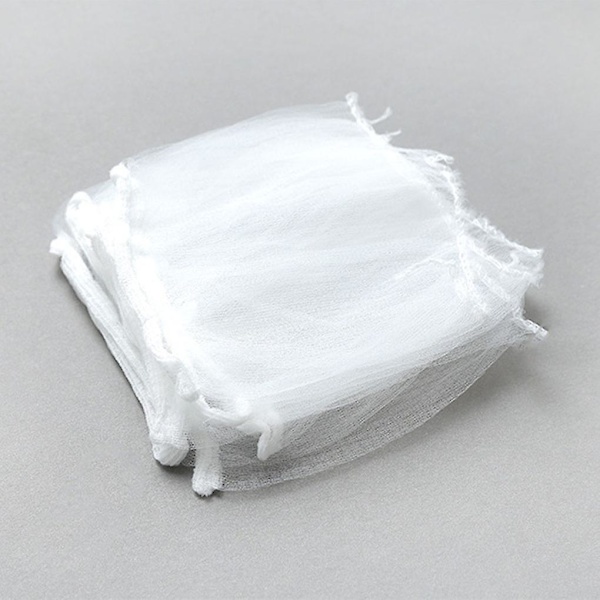 100 stk. Polyester Vaskesluk Affaldsfilterpose Fleksibel Net Dræn Si