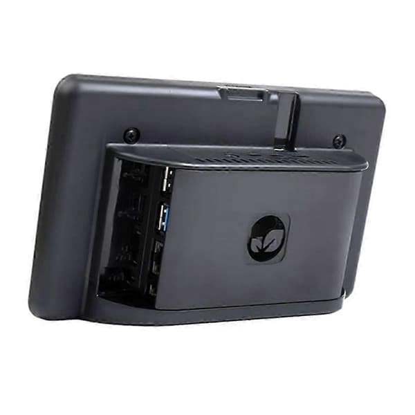 Raspberry Pi 4B Kompatibelt 7-tommers ABS Sort Kabinet med Autentisk 800x480 Touchscreen Display Case