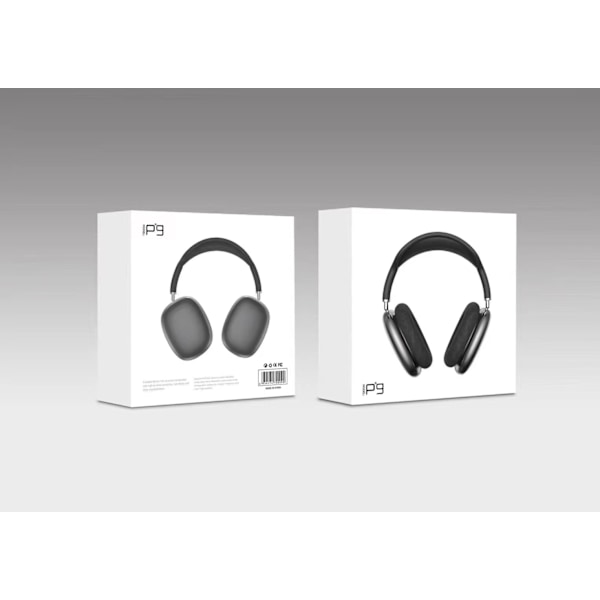 Uudet P9-Max TWS Bluetooth -kuulokkeet langattomat päähän asennettavat kuulokkeet black
