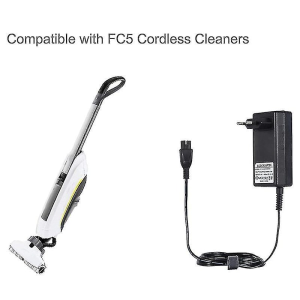 Laddare för Karcher Fc5 Premium Vc4 Sladdlös Städare EU-kontakt