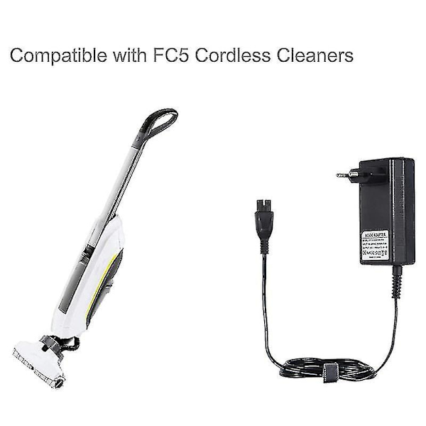 Lader for Karcher Fc5 Premium Vc4 Kordløs Rengjøringsmiddel EU-kontakt