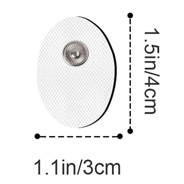 20 st elektrodpkuddar 3x4cm för elektrisk Tens akupunktur digital maskin för bantning elektrisk kropp