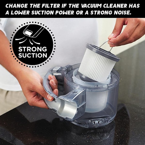 Pivot Støvsugerfilter til Black & Decker Håndholdt Støvsuger BDH2000PL, PVF110 Filter, 4-pak