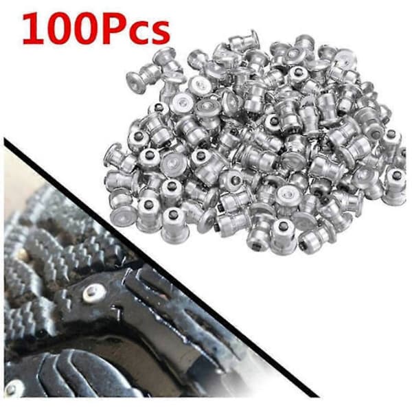 100 pigge til vinterbil og quad dæk, 8 x 10 mm