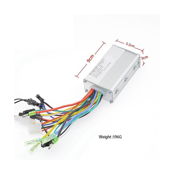 36v-48v 250w 350w Universaalinen harjaton sähköpyörän ohjain Harjaton nopeusmoottorin ohjain