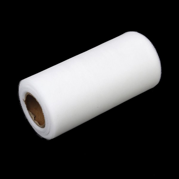 Hvid tyl nederdel Tutu stof Tulle Craft bånd Gavebånd præsenterer mesh stof