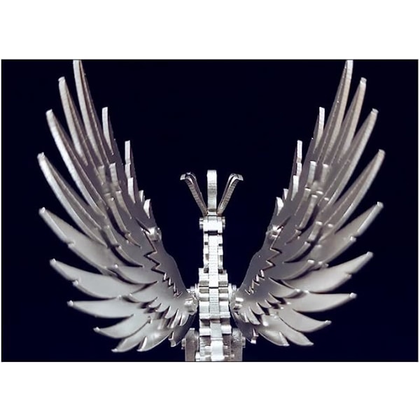 3D metallmodellsett, mekanisk undead fugl 3D metallpuslespill, stålmyte phoenix