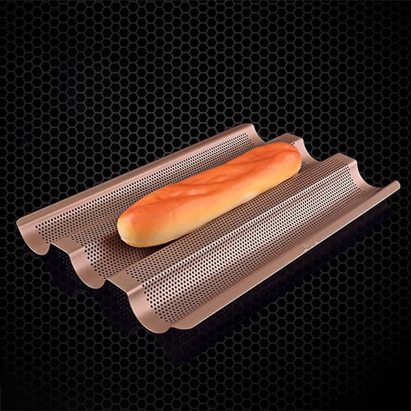 Baguette Bakeform Ikke-klebende Bakebrett Rustfritt Stål