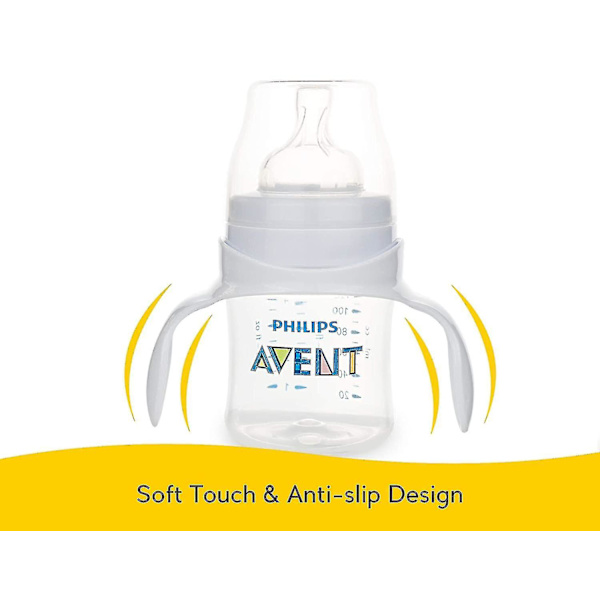 Babyflaskehåndtag til Philips Avent Anti-kolik og Airfree Vent Babyflasker, Kompatibel Avent Flaskeholder til Baby, 2 stk.